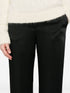 pantalones de satén de pierna recta